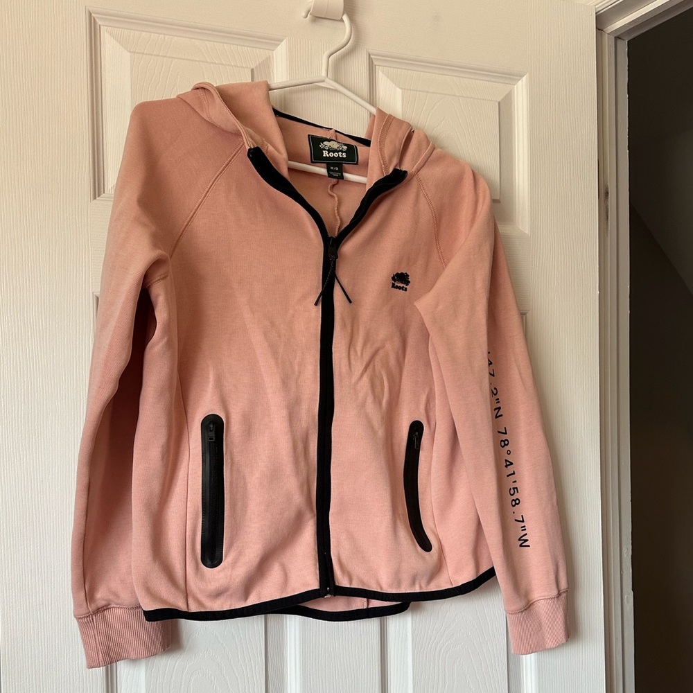 Roots Blush Pink Black Detail Coordinate Hoodie
